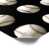 Poster Motif de baseball (Coin)