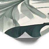 Poster Motif de beauté de formes feuille (Coin)