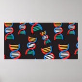 Poster motif de brins d'adn (Devant)