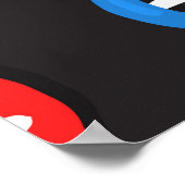 Poster motif de brins d'adn (Coin)