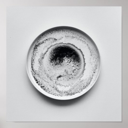 Poster Motif de café monochrome texture Art abstrait 20 (Devant)
