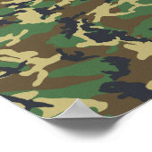 Poster Motif de Camouflage, Motif militaire, Camo, Armée (Coin)