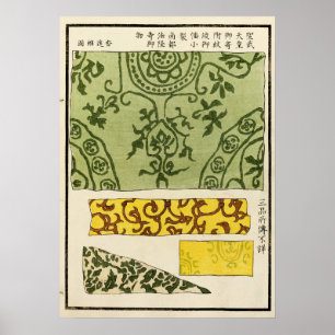 Poster Motif de céramique orientale de 1880 pour décorati