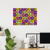 Poster motif de cercles (Bureau à domicile)