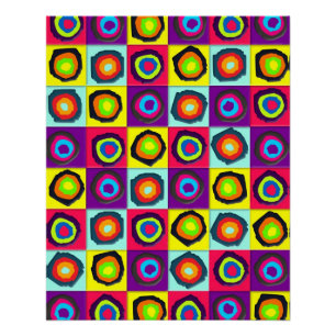 Poster Motif de cercles abstraits modernes