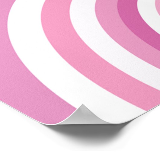 Poster Motif de cercles rétrogrades (Coin)