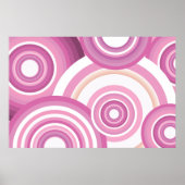 Poster Motif de cercles rétrogrades (Devant)