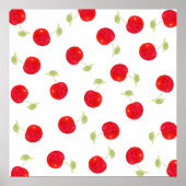 Poster Motif de cerise aquarelle (Devant)