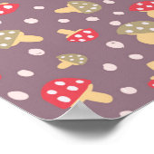 Poster Motif de champignons (Coin)