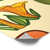 Poster Motif de champignons. (Coin)