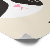 Poster Motif de chat sans couture/ (Coin)