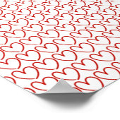 Poster Motif de cœur d'amour (Coin)