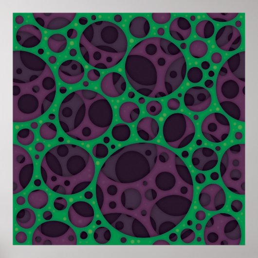Poster Motif de conception de trous minces Abstraits Trip (Devant)