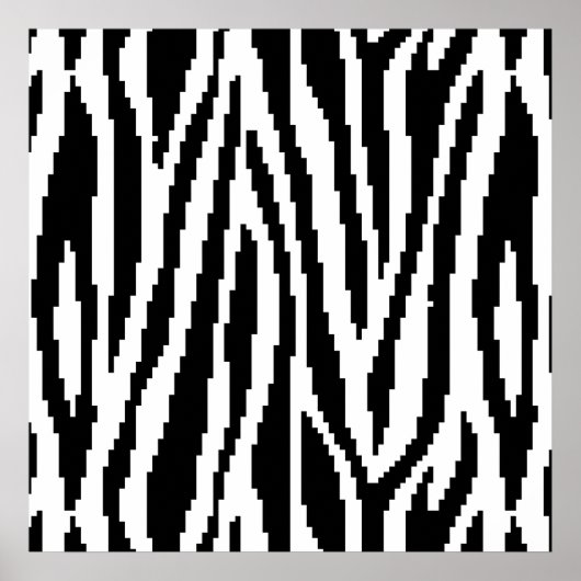 Poster motif de conception d'impression à 8 bits Pixel Ze (Devant)