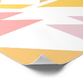 Poster Motif de conception géométrique moderne de surface (Coin)