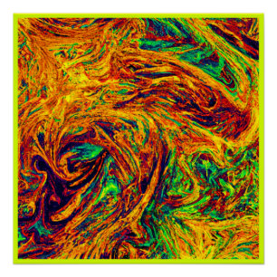 Poster Motif de couleur vive