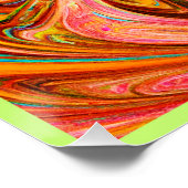 Poster Motif de couleurs Abstrait dynamique (Coin)