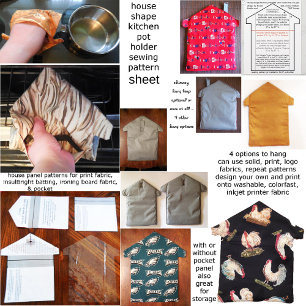 Poster Motif de couture de la cuisine de la maison Téléch