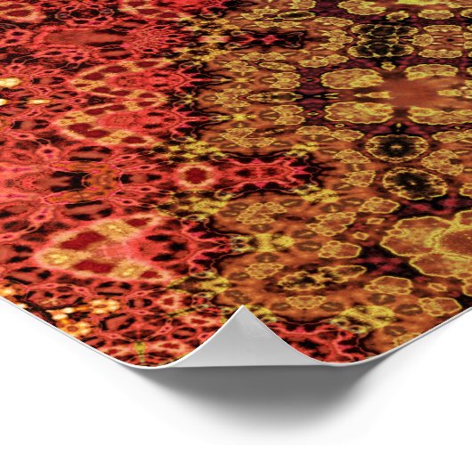 Poster Motif de Crochet fractal (Coin)