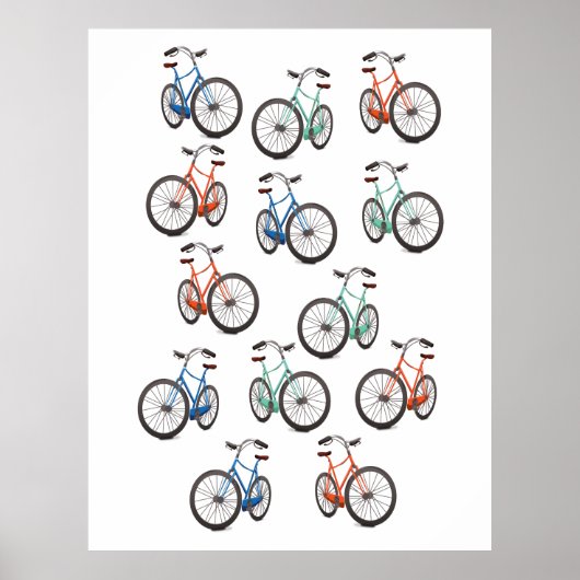 Poster Motif de cycle (Devant)