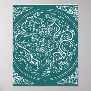 Poster Motif de dragon, plein cadre