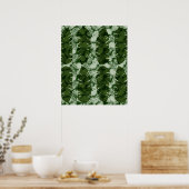 Poster motif de feuilles motif de feuilles de bananier (Cuisine)