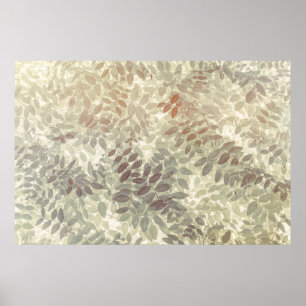 Poster Motif de Feuilles Vetch Iles San Juan, WA