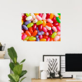 Poster Motif de fèves de gelée (Bureau à domicile)