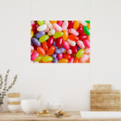 Poster Motif de fèves de gelée (Cuisine)