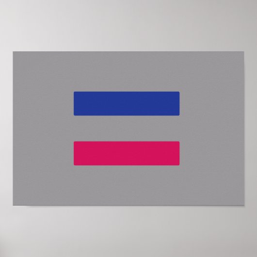 POSTER MOTIF DE FIERTE ANDROGYNE (Devant)