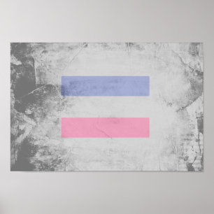 POSTER MOTIF DE FIERTE ANDROGYNE