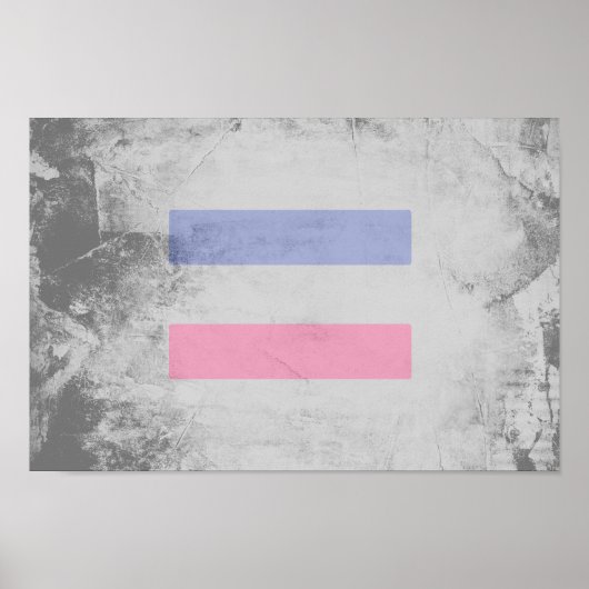 POSTER MOTIF DE FIERTE ANDROGYNE (Devant)