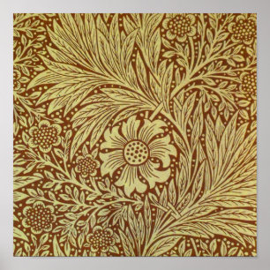 Poster Motif de fleur antique Marigold William Morris