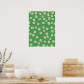 Poster Motif de fleur de marguerite (Cuisine)