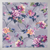 Poster motif de fleur dessin textile illustration art, ba (Devant)