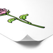 Poster Motif de fleurs (Coin)