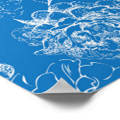 Poster Motif de fleurs (Coin)