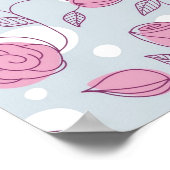 Poster Motif de fleurs (Coin)