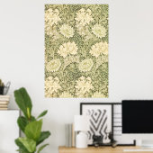 Poster Motif de fleurs de Chrysanthemum (par William Morr (Bureau à domicile)