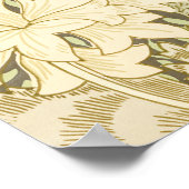 Poster Motif de fleurs de Chrysanthemum (par William Morr (Coin)