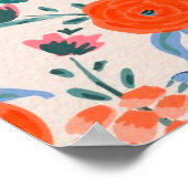 Poster motif de fleurs imperméables (Coin)