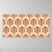 Poster motif de fleurs mughless transparent (Devant)