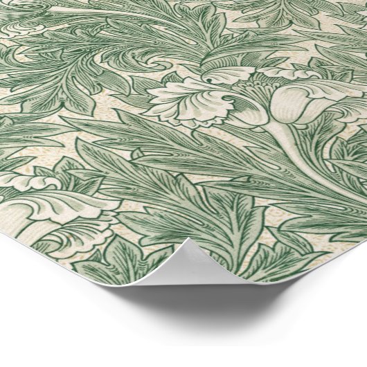 Poster Motif de fleurs, William Morris (Coin)