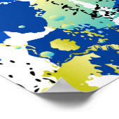 Poster motif de fond abstrait sans couture, avec éclabous (Coin)