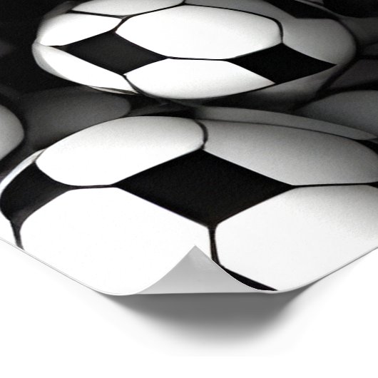 Poster Motif de football (Coin)