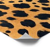 Poster Motif de fourrure d'animal guépard - Art de style (Coin)