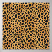 Poster Motif de fourrure d'animal guépard - Art de style (Devant)