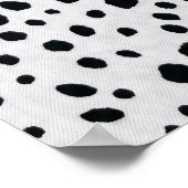 Poster Motif de fourrure de chien dalmate (Coin)