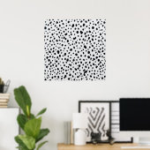 Poster Motif de fourrure de chien dalmate (Bureau à domicile)