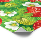 Poster Motif de fraises (Coin)